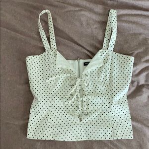 Nasty Gal Polka Dot bustier top